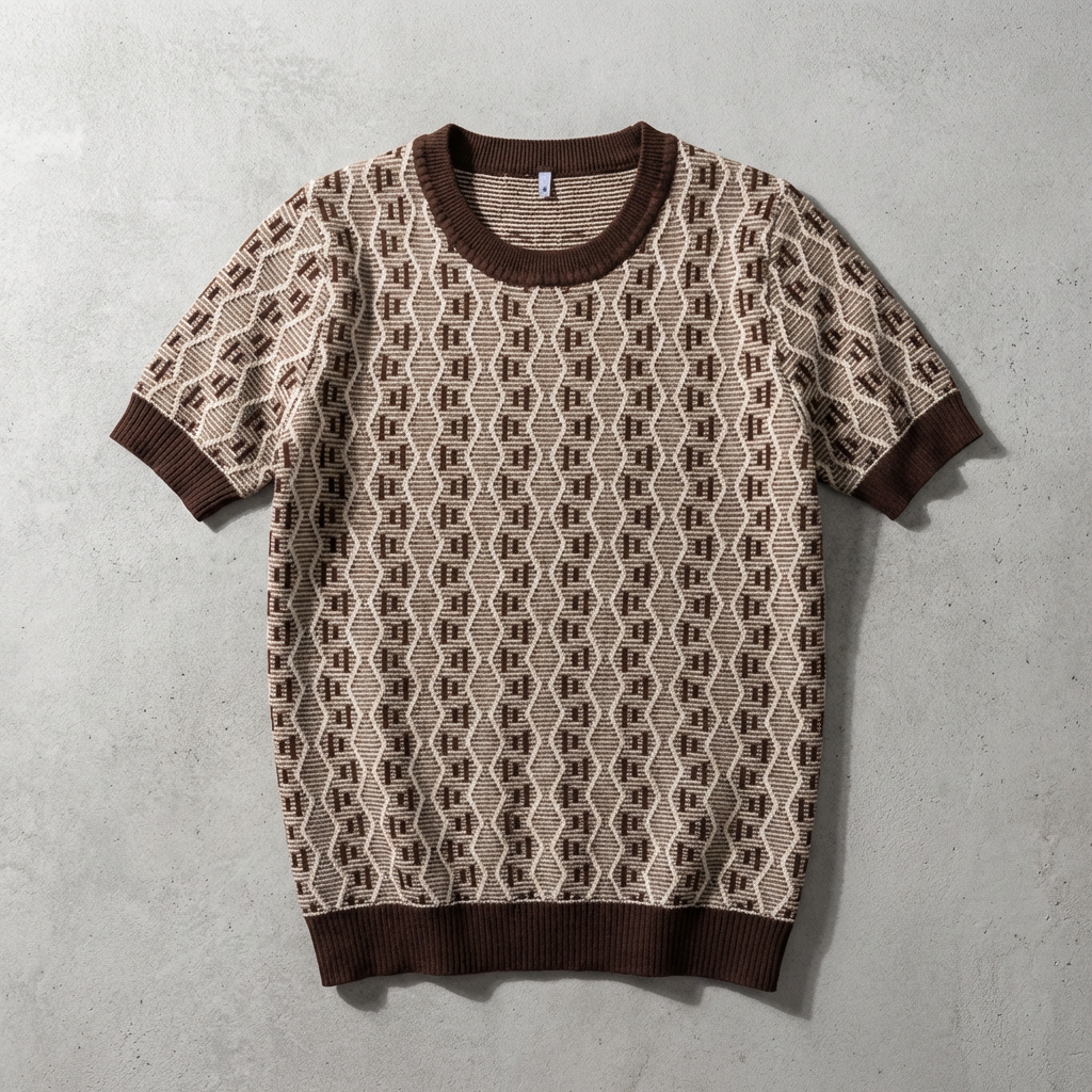 Cotton Crewneck T-Shirt - VibreMode