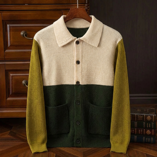 L'Artisan Women's Knitted Stripe Cardigan - VibreMode