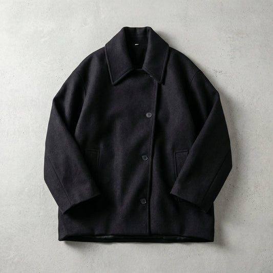 Lyon Mens Wool Blend Bomber Jacket - VibreMode