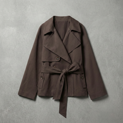 Women's Cotton Trench Coat - VibreMode