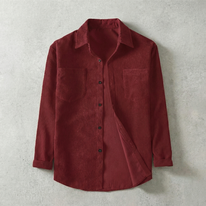 Napoli Men's Corduroy Dress Shirt - VibreMode