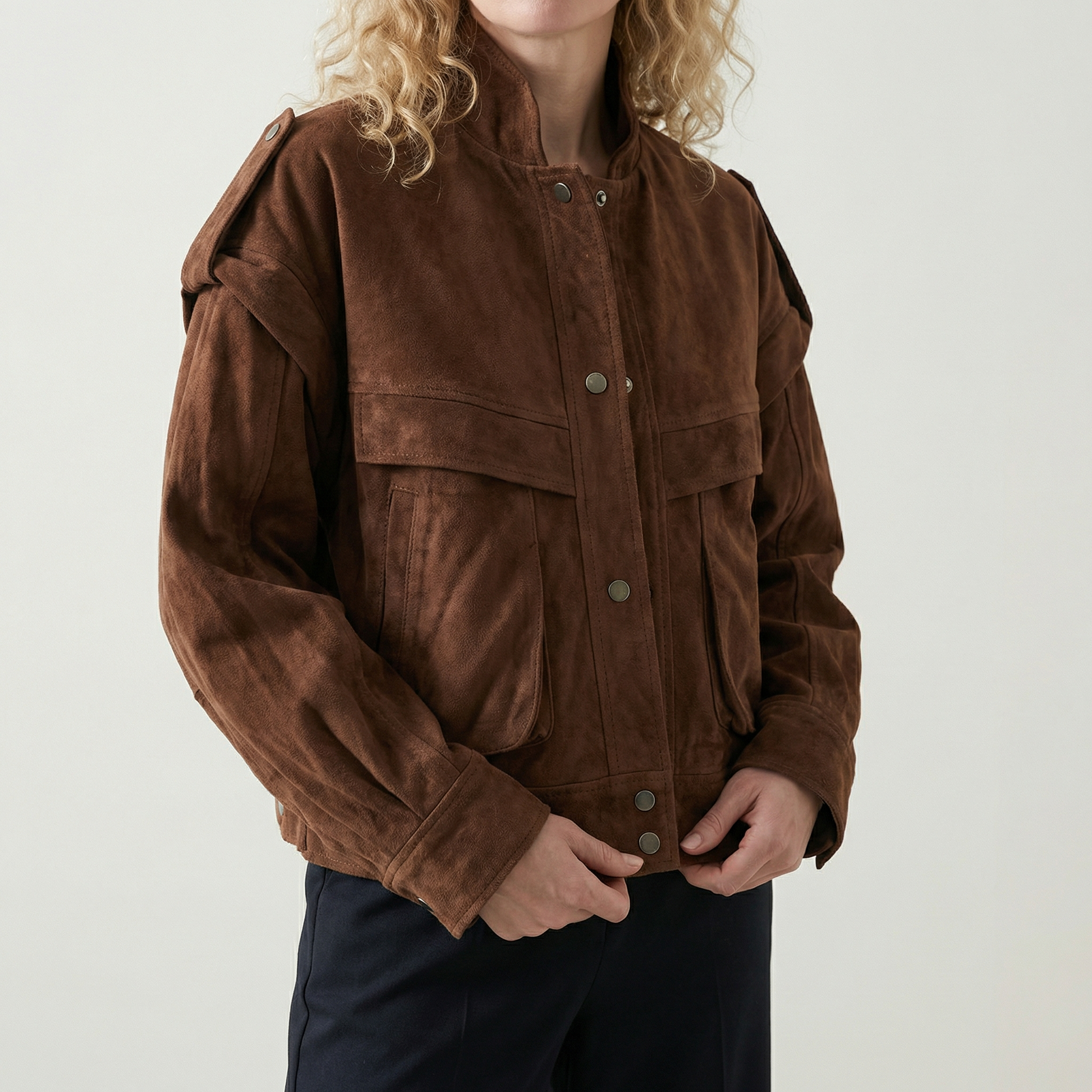 Women's Suede Fleece Jacket - VibreMode