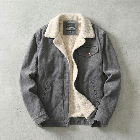 Corduroy Parka Warm Vintage Jacket - VibreMode