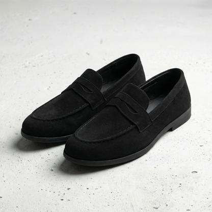 Lorence Men's Suede Slip On Loafers - VibreMode