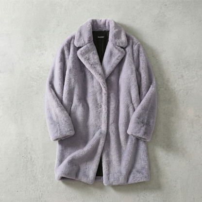 Women's Faux Fur Chelsea Coat - VibreMode