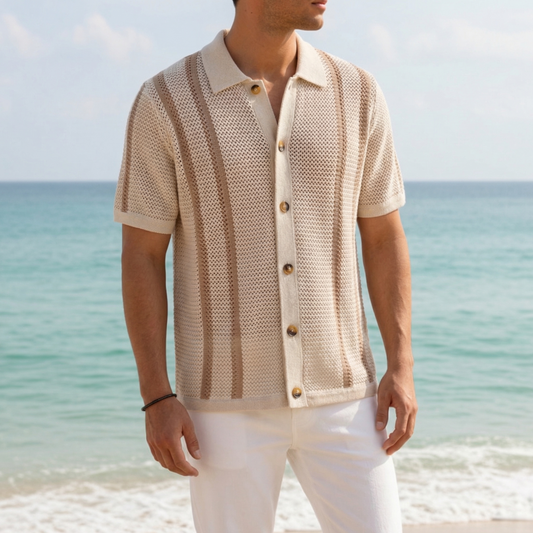 Men's Casual Short Sleeve Shirt - VibreMode