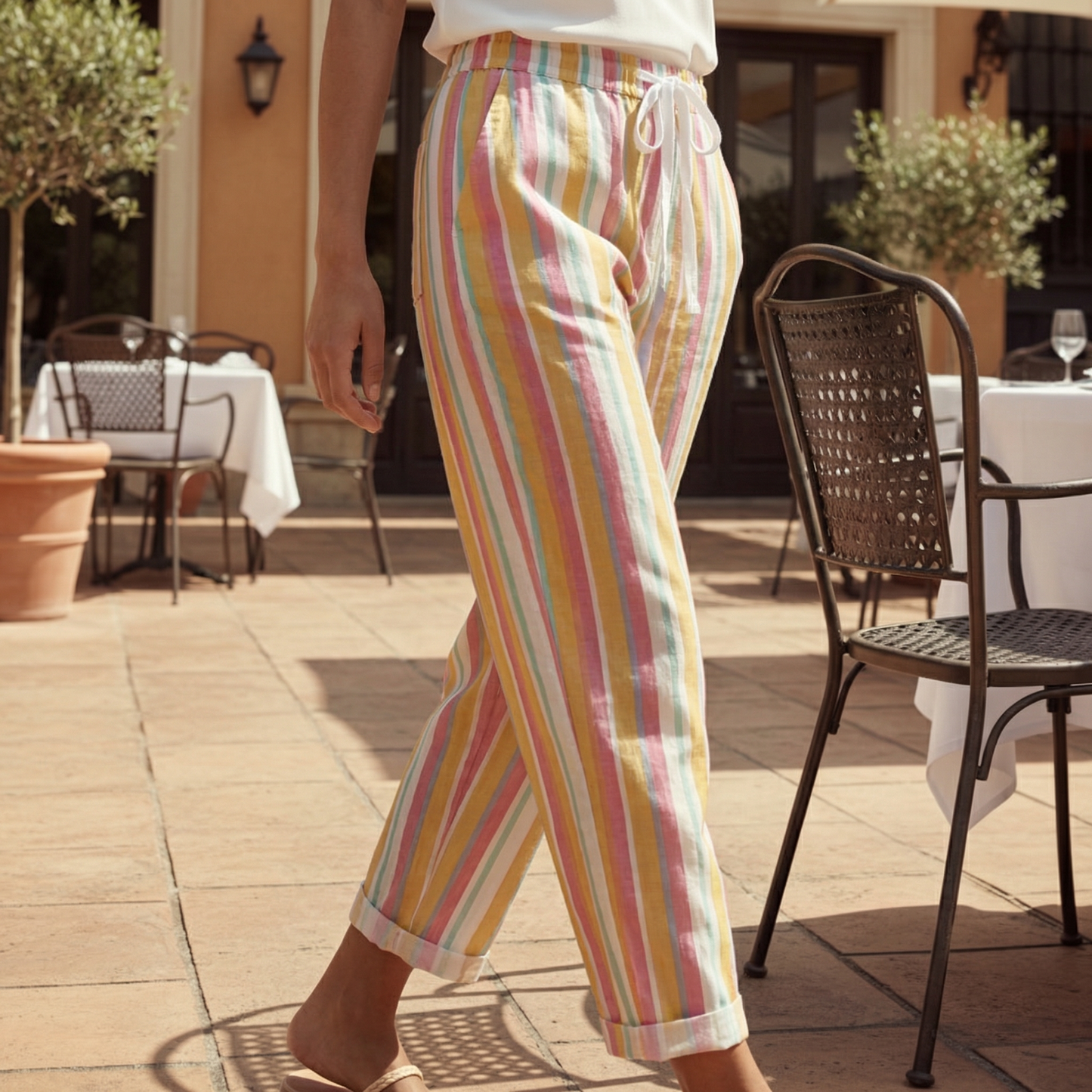 Men's Vertical Striped Trousers - VibreMode
