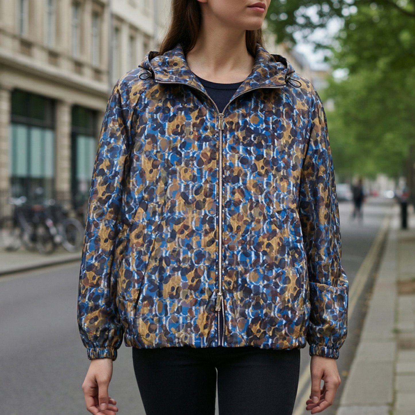 Women's Hooded Midi Jacket - VibreMode