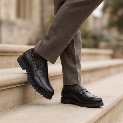 Elegant Oxford Leather Shoes - VibreMode
