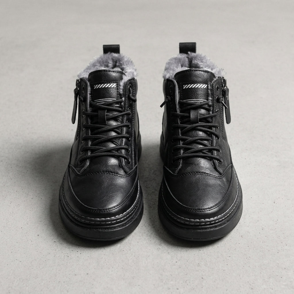 Women's Faux Leather Ankle Boots - VibreMode