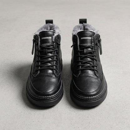 Women's Faux Leather Ankle Boots - VibreMode