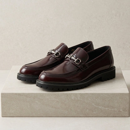 Men's Florence Dress Shoes Leather Black - VibreMode