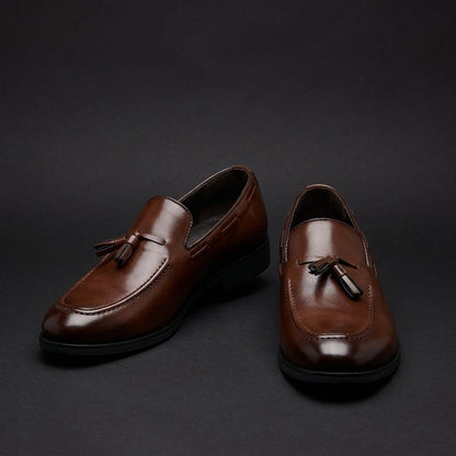 Sorvello Men's Moccasin Leather Shoes - VibreMode