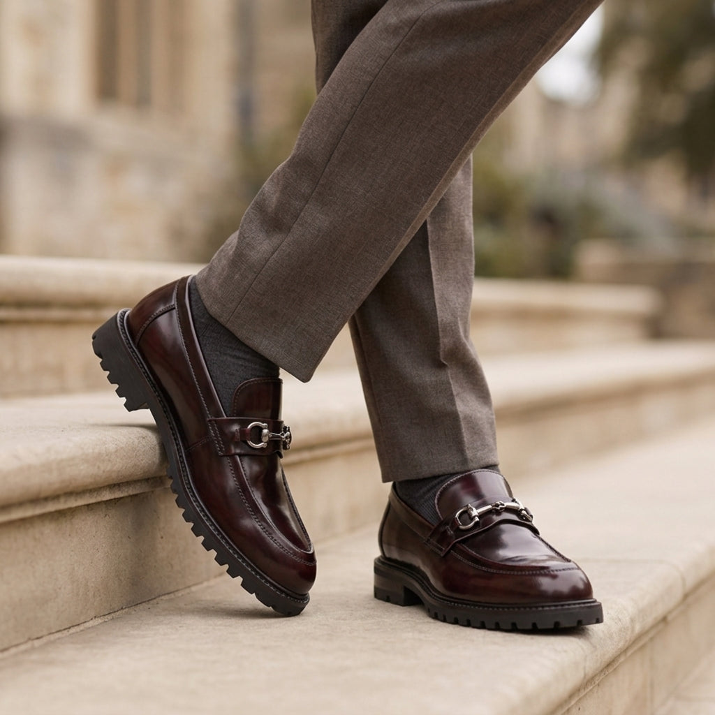 Alaric Men's Leather Loafers - VibreMode