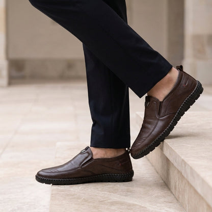 Cassian Men's Leather Loafers - VibreMode