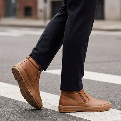 Hiro Men's Leather High Boots - VibreMode