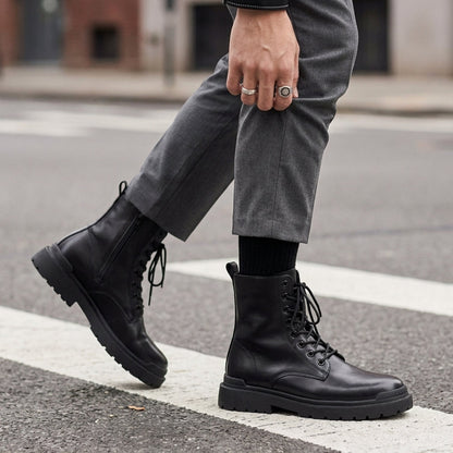 Men's High Leather Boots - VibreMode