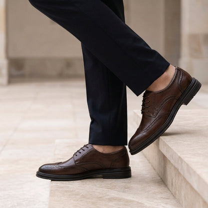 Men's Leather Brogues - VibreMode