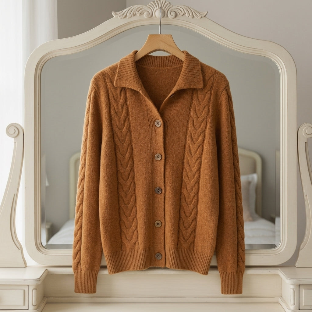 Mediterranean Women's Knitted Cardigan - VibreMode