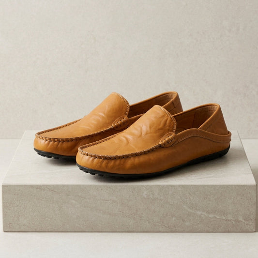 Gavrel Mens Leather Moccasins - VibreMode