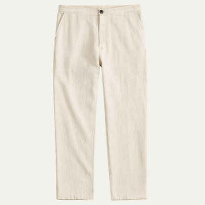 Men's Linen Capri Pants - VibreMode