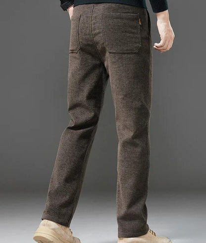 Rugged Textured Corduroy Trousers