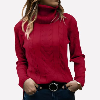 Women's Turtleneck Sweater Relaxed Fit