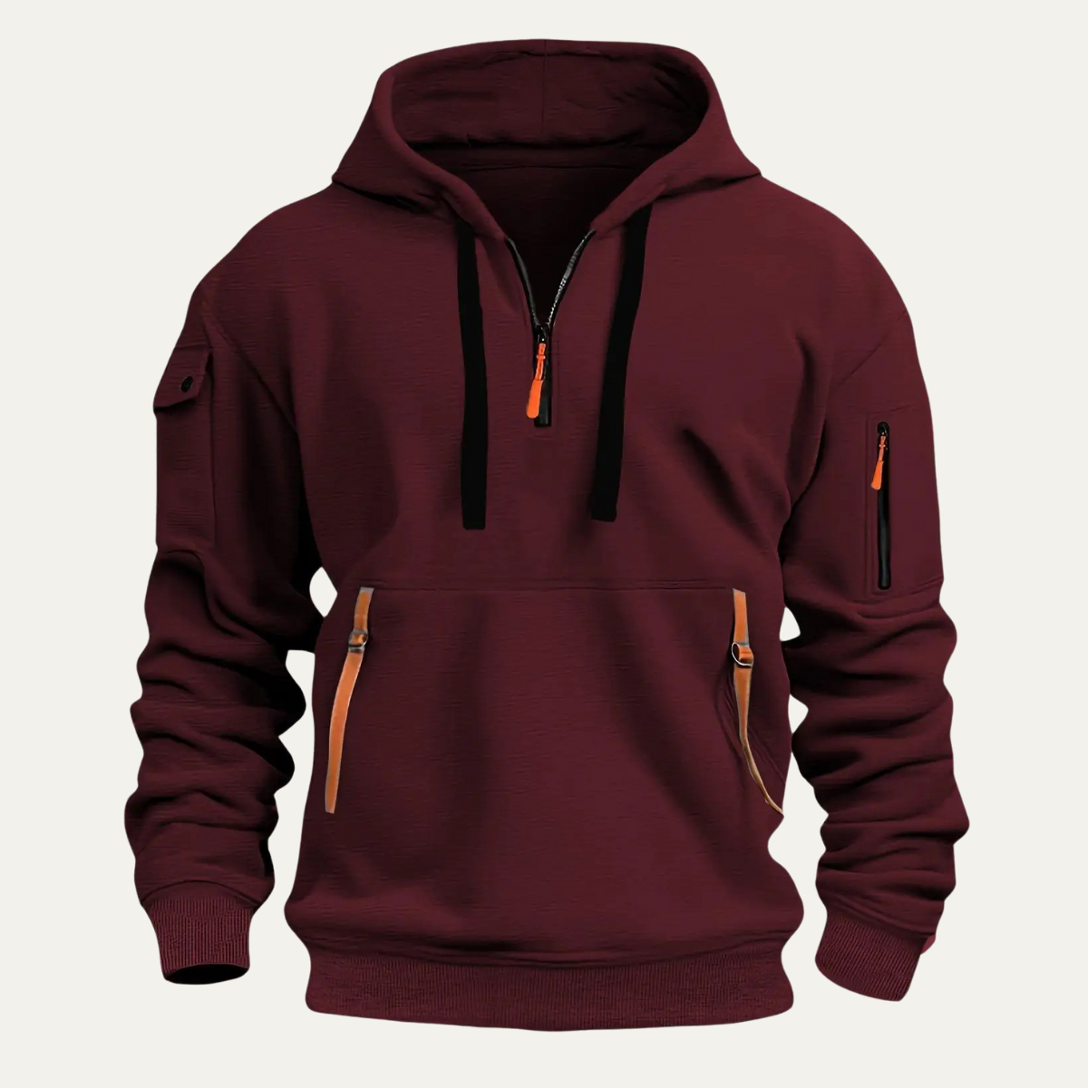 Men's Hoodie Jacket Durable Multi Pocket - VibreMode