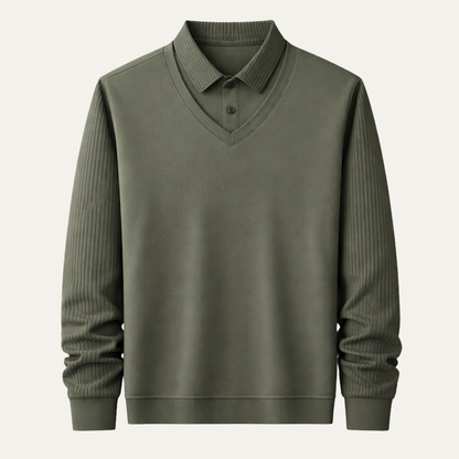 Men's Knit Polo Shirt Casual Business - VibreMode