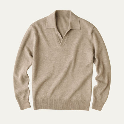 Men's Cotton V Neck Polo Shirt
