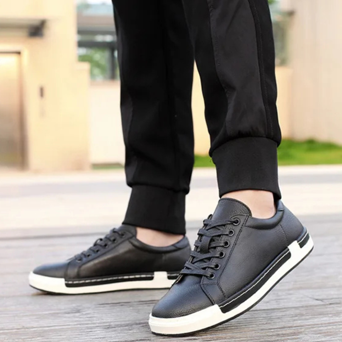 Men's Classic Lace Up Shoes Leather Brown