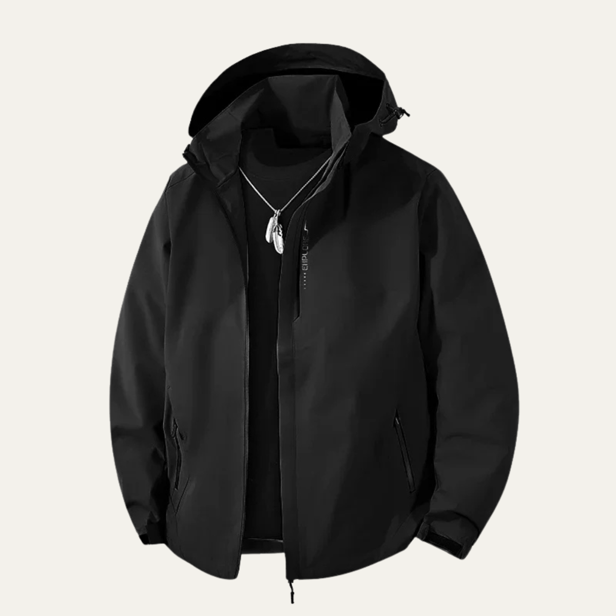 Waterproof Softshell Rain Jacket Windproof Hooded Outdoor Hiking Coat - VibreMode