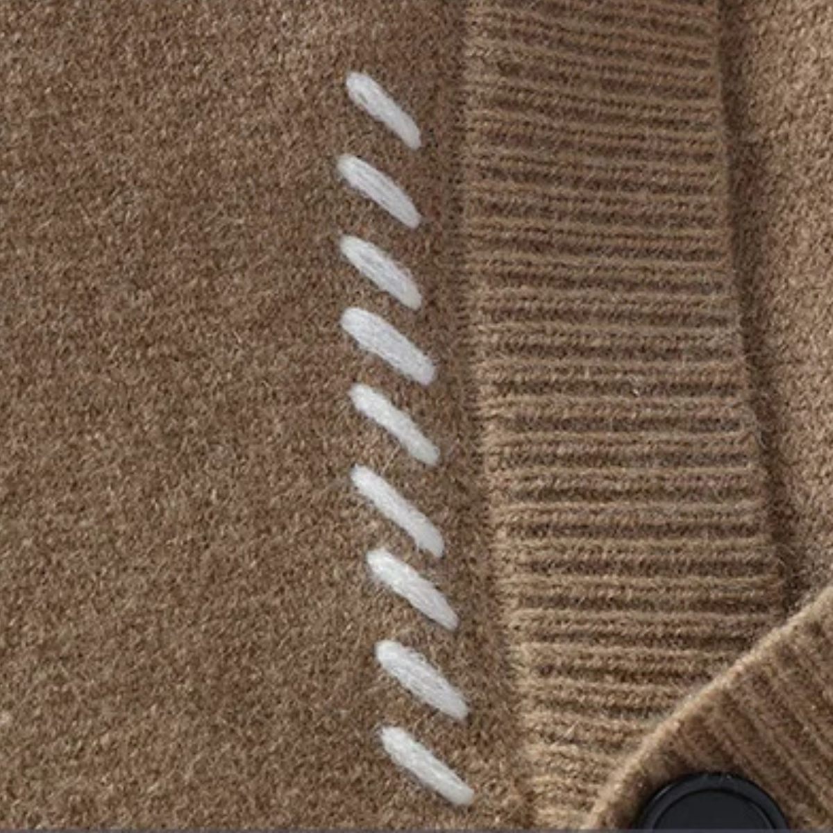 Men's Knitted Cardigan V Neck Button Down