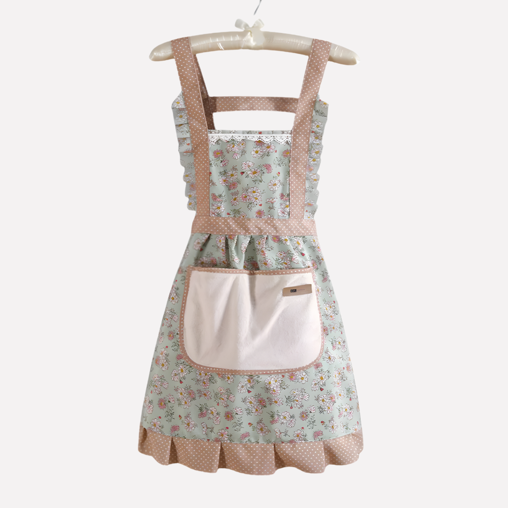 Floral Cotton Kitchen Apron