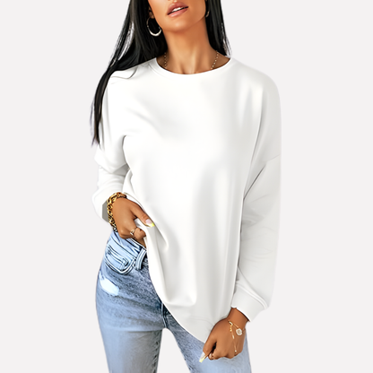Women's Crew Neck Sweatshirt Cotton