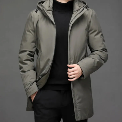 Men's Classic Fit Hooded Winter Coat
