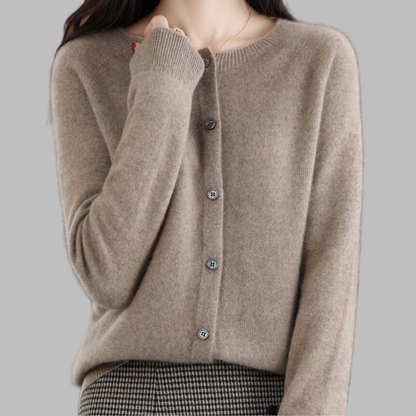 Women's Open Neck Cardigan Sweater