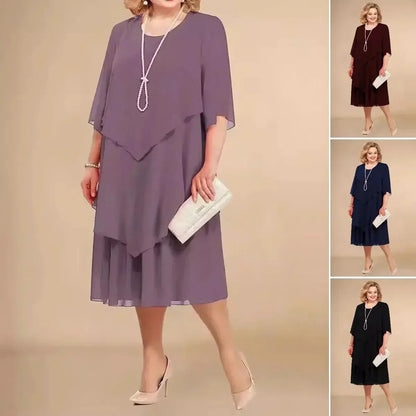 Women's Round Neck Short Sleeve Dress