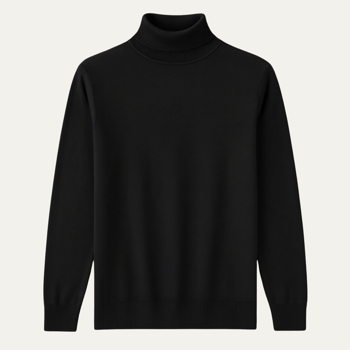 Men's Slim Fit Cotton Turtleneck Sweater - VibreMode