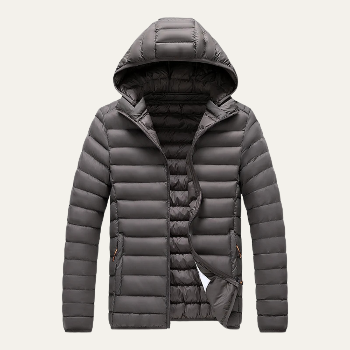 Men's Winter Hooded Puffer Parka Jacket - VibreMode