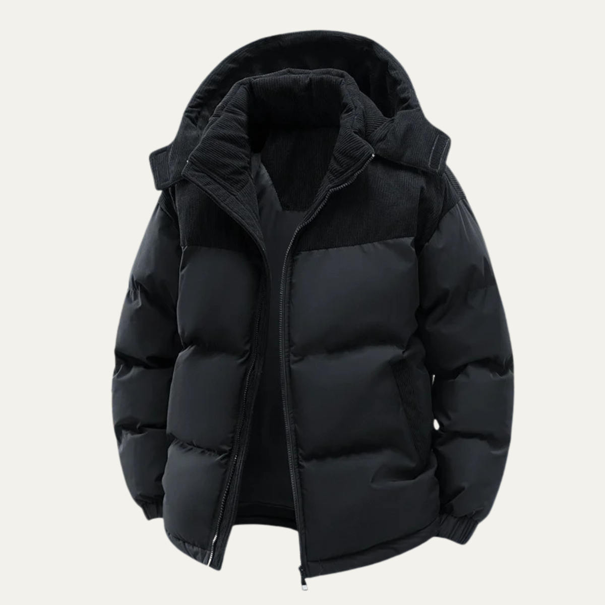 Men's Thick Puffer Hooded Jacket