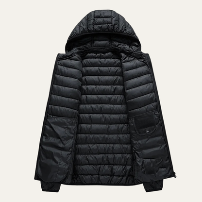 Men's Winter Hooded Puffer Parka Jacket