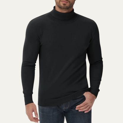 Men's Slim Fit Cotton Turtleneck Sweater