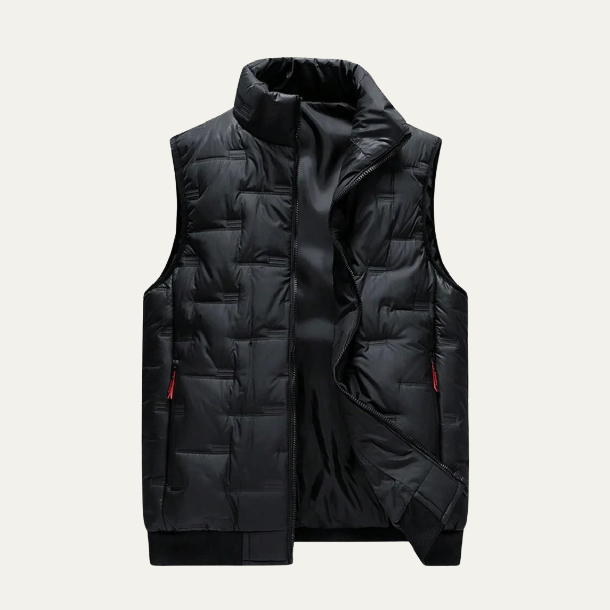 Men's Quilted Puffer Vest Black