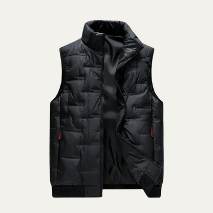 Men's Quilted Puffer Vest Black