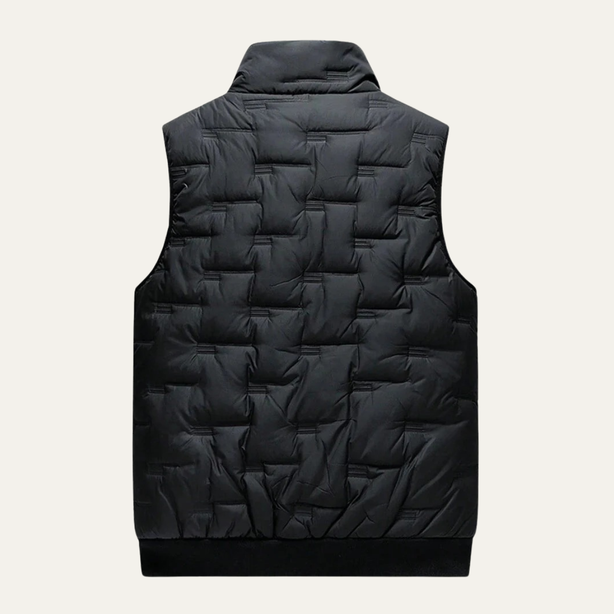 Men's Quilted Puffer Vest Black