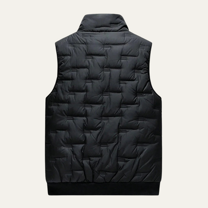Men's Quilted Puffer Vest Black