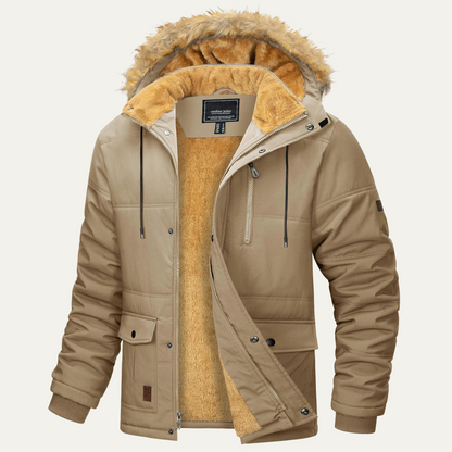 Men's Winter Parka Jacket Detachable Hood