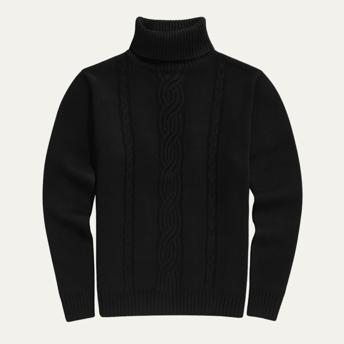 Men's Merino Wool Turtleneck Sweater - VibreMode