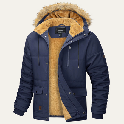 Men's Winter Parka Jacket Detachable Hood